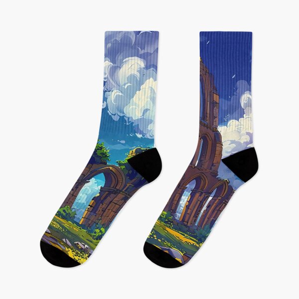 Item preview, Ancient Ruins Under Blue Sky designed and sold by Design-Illusi0n.