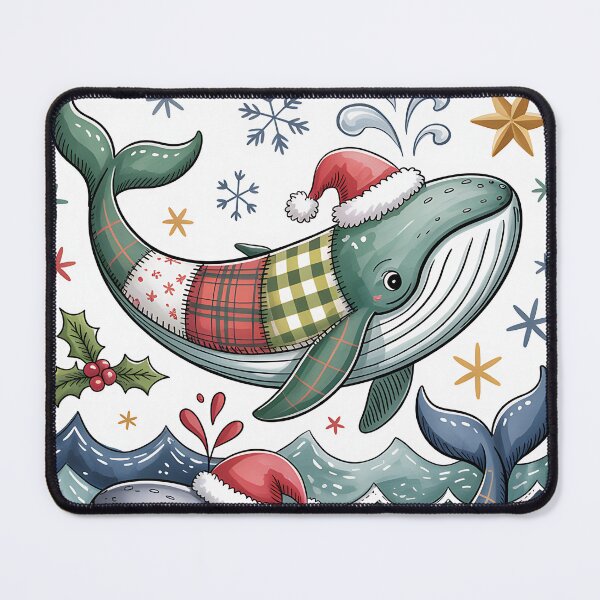 Item preview, Christmas Whale designed and sold by JessArty ⭐⭐⭐⭐⭐.