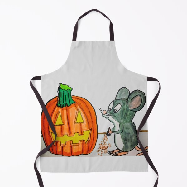 Item preview, HALLOWEEN PUMPKIN SCARED THE LIL MOUSE designed and sold by JoAnnHayden.