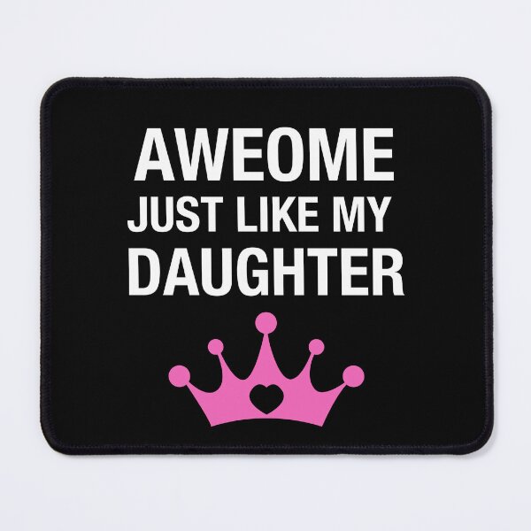 Item preview, Cute Awesome Like My Daughter Heart Crown designed and sold by BitBlissTees.