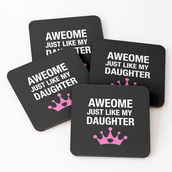 Item preview, Cute Awesome Like My Daughter Heart Crown designed and sold by BitBlissTees.