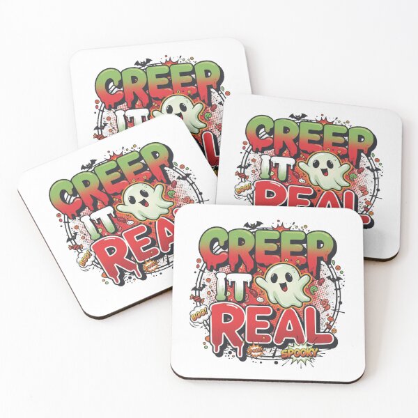 Item preview, Creep It Real T-Shirt | Halloween Pun Tee designed and sold by GeniePixel.
