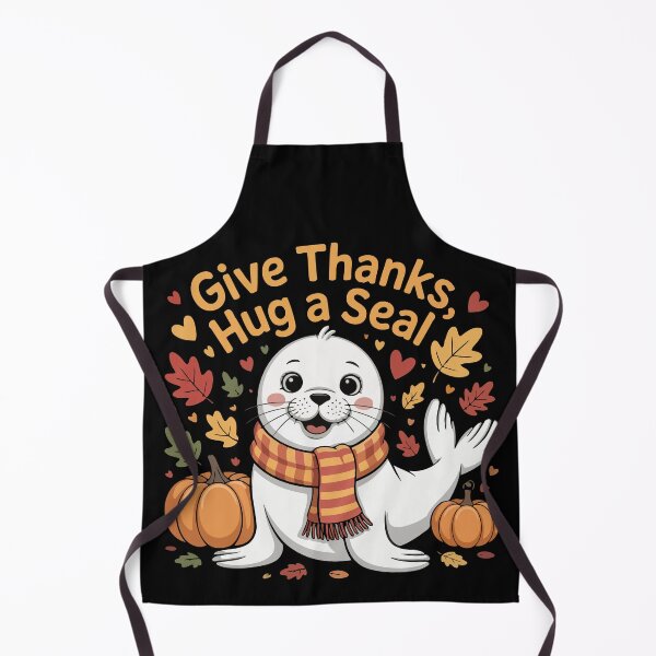 Item preview, Thanksgiving Seal with Pumpkins designed and sold by jkrphoto.