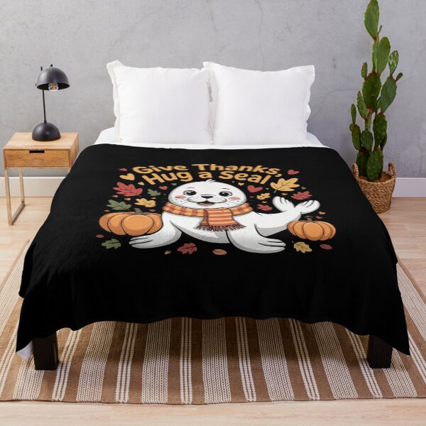Item preview, Thanksgiving Seal with Pumpkins designed and sold by jkrphoto.