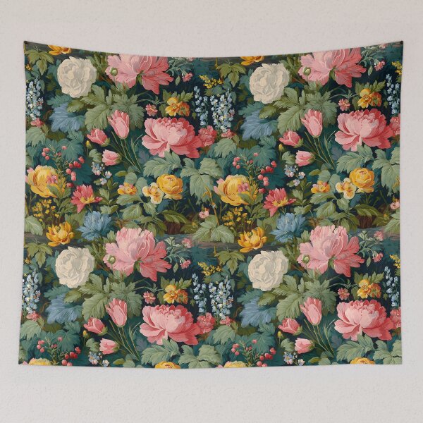Item preview, Dark academy flowers in Old Masters style designed and sold by SophieClimaArt.