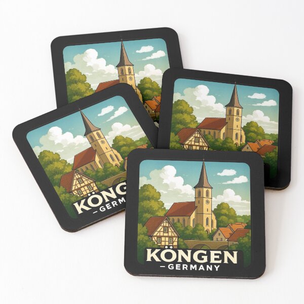 Item preview, Köngen - Germany Church Scene designed and sold by Myra365Art.