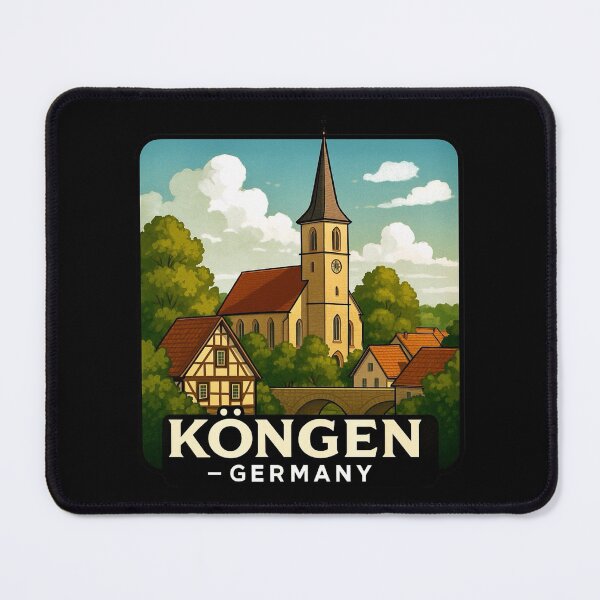 Item preview, Köngen - Germany Church Scene designed and sold by Myra365Art.