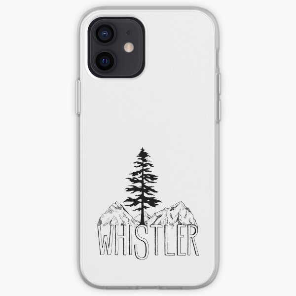 Whistler BC Canada Sitka Tree and Mountains iPhone Soft Case