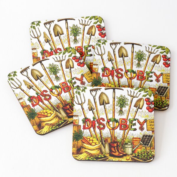 Item preview, DISOBEY – Funny Gardening Rebel Art ,Grow Your Own Revolution Design designed and sold by PaparazziAnunnaki.