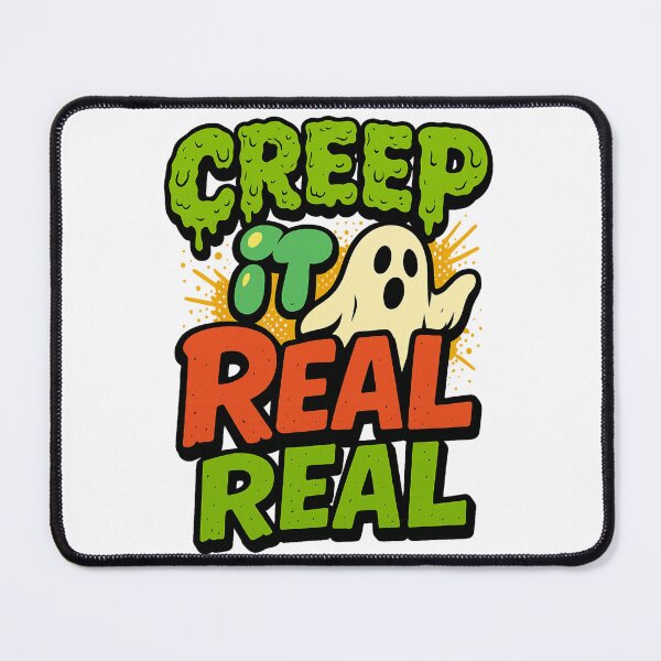 Item preview, Creep It Real T-Shirt | Halloween Pun Tee Sticker designed and sold by GeniePixel.