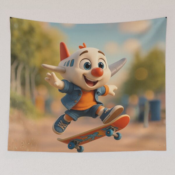 Item preview, Skater Aeroplane Boy designed and sold by Sillytoe.