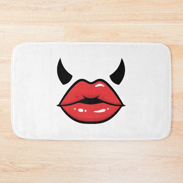 Item preview, Devil Lips Pop Art - Red Lips Horns Design, Cute and Edgy designed and sold by InfiniteOrbit.