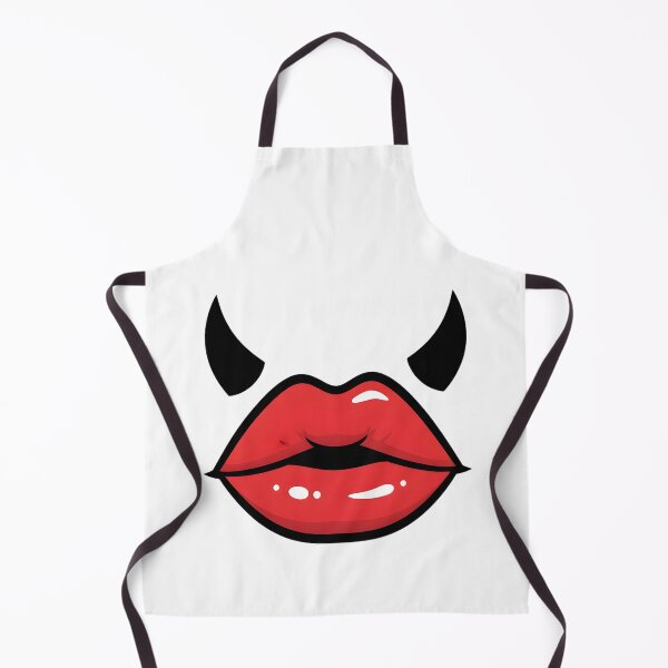 Item preview, Devil Lips Pop Art - Red Lips Horns Design, Cute and Edgy designed and sold by InfiniteOrbit.