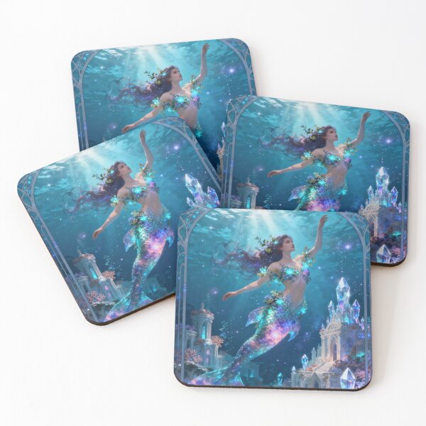 Item preview, Crystal Mermaid Art Noveau Fantasy  designed and sold by FloatingGardens.