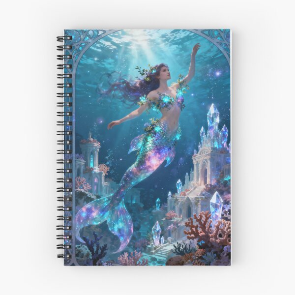 Item preview, Crystal Mermaid Art Noveau Fantasy  designed and sold by FloatingGardens.