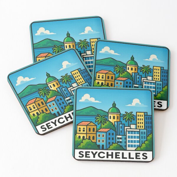 Item preview, Seychelles - Victoria City, Mahe Island designed and sold by Myra365Art.