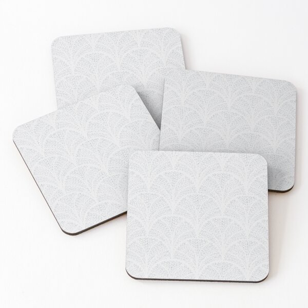 Item preview, Scalloped Dots Pattern in White designed and sold by designsbyklm.