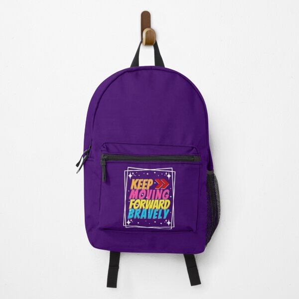 Item preview, Motivational keep Moving Forward Bravely Typography Artwork Design designed and sold by GudBuyArt.