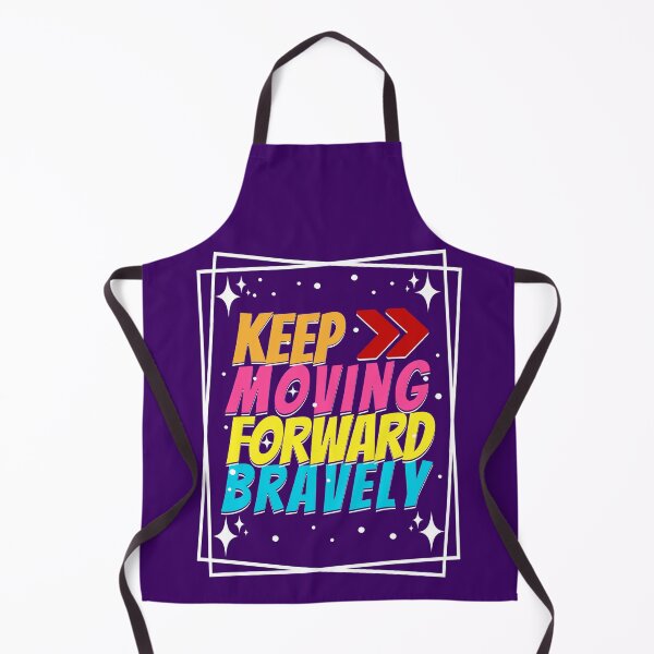 Item preview, Motivational keep Moving Forward Bravely Typography Artwork Design designed and sold by GudBuyArt.