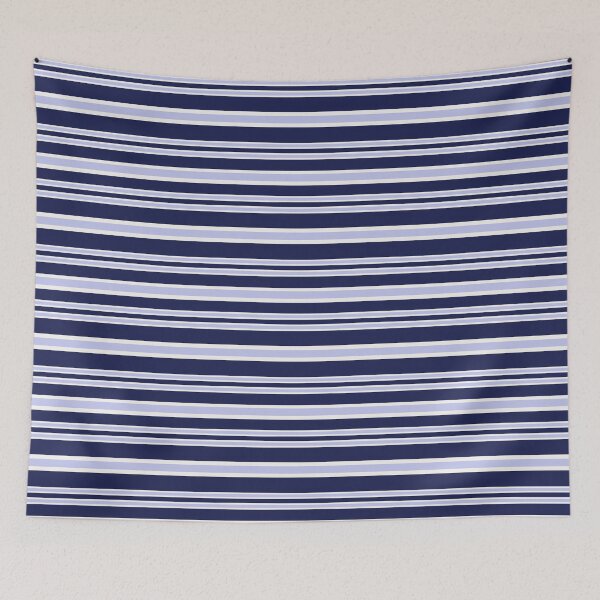 Item preview, Garden Stripes Pattern in Navy designed and sold by designsbyklm.