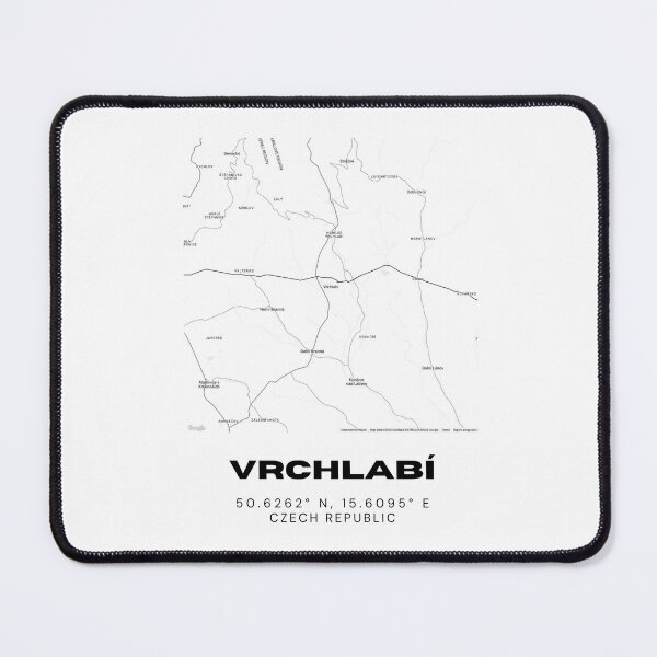 Item preview, Vrchlabí Minimalist Map – Czech Mountain Town Poster designed and sold by RM-Journey.