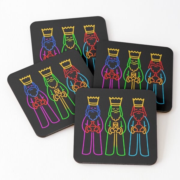 Item preview, Three Wise Men – Colorful Magi Christmas Kings Art designed and sold by SoLunAgua ..