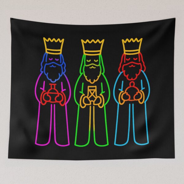 Item preview, Three Wise Men – Colorful Magi Christmas Kings Art designed and sold by SoLunAgua ..