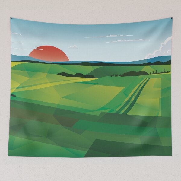 Item preview, Geometric Horizon designed and sold by Skyline-Art-Inc.