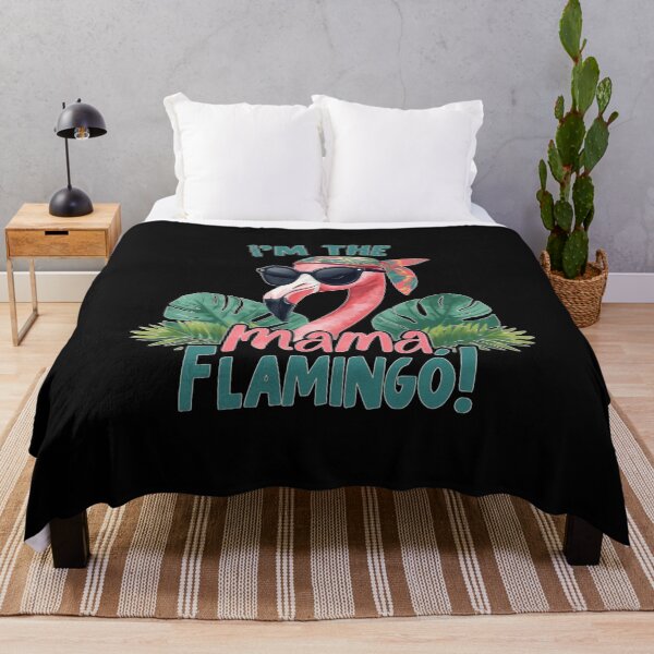 Artikelvorschau, Niedliche Aquarell-Flamingo-Mama-Kunst – Tropical Mama Pride entworfen und verkauft von Sun Sand & Sea Art.