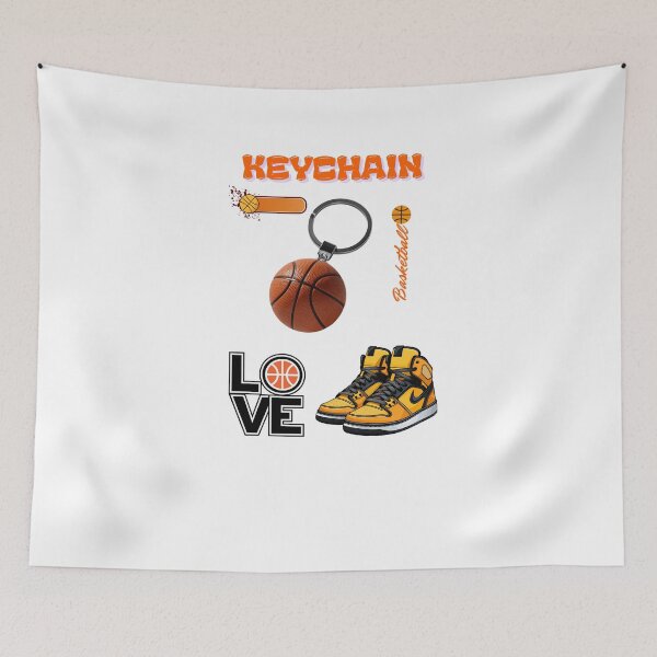 Item preview,  ? Title: “Keychain & Kicks – Where Basketball Meets Style” designed and sold by Omikook.