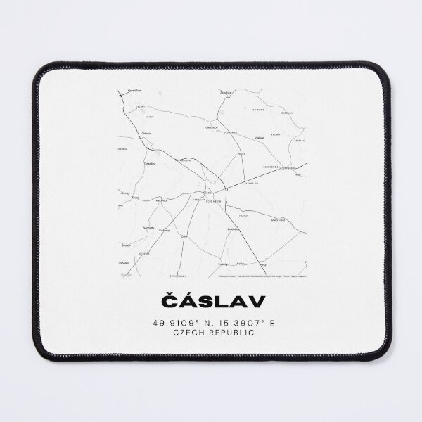 Item preview, Čáslav Minimalist Map – Modern Czech City Poster designed and sold by RM-Journey.
