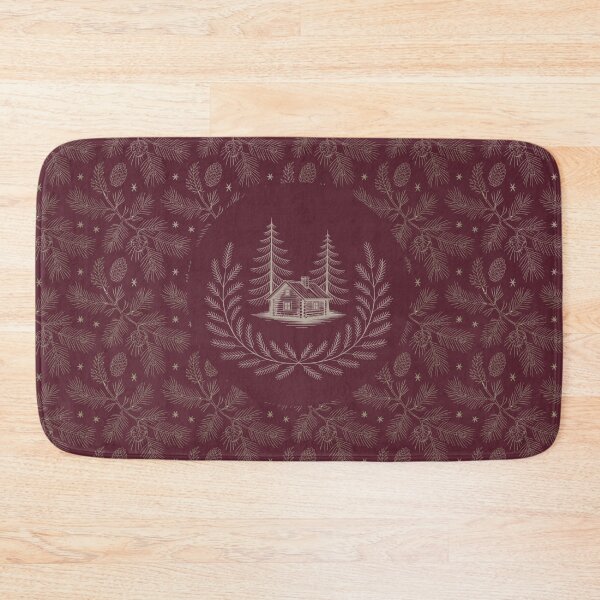 Item preview, Cozy Woodland Cabin in the Woods – Berry Wine Winter Lodge Design by Heritage Hive Studio designed and sold by Heritage Hive Studio.