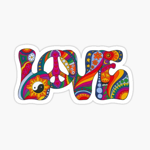 Psychedelic Love Sticker