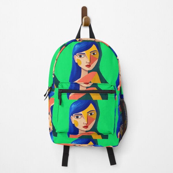 Item preview, Abstract Cubist Woman – Modern Picasso-Inspired Geometric Art designed and sold by AwesomeDigiShop.