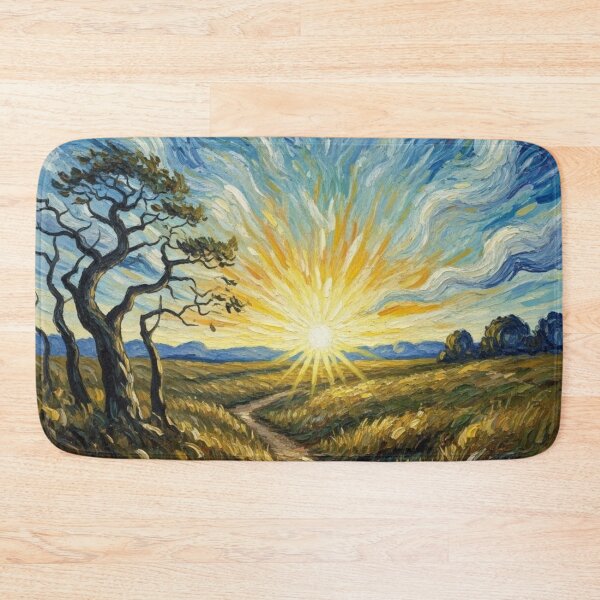 Item preview, Sunrise Path at North Beach – Port Townsend Landscape Painting Art designed and sold by Alaska Magick.