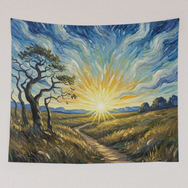 Item preview, Sunrise Path at North Beach – Port Townsend Landscape Painting Art designed and sold by Alaska Magick.