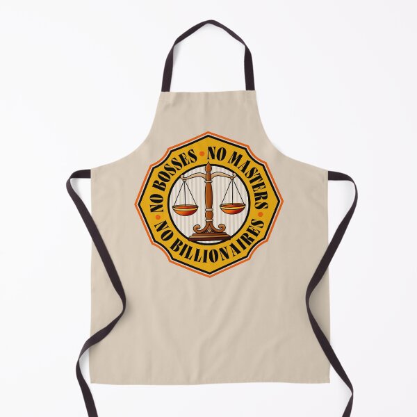 Item preview, No Bosses, No Masters, No Billionaires - Anti Capitalist Scales of Justice designed and sold by Picket Club.