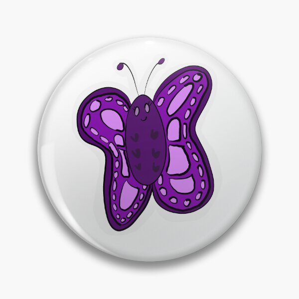 Item preview, Small purple butterfly cartoon designed and sold by Charizarty.