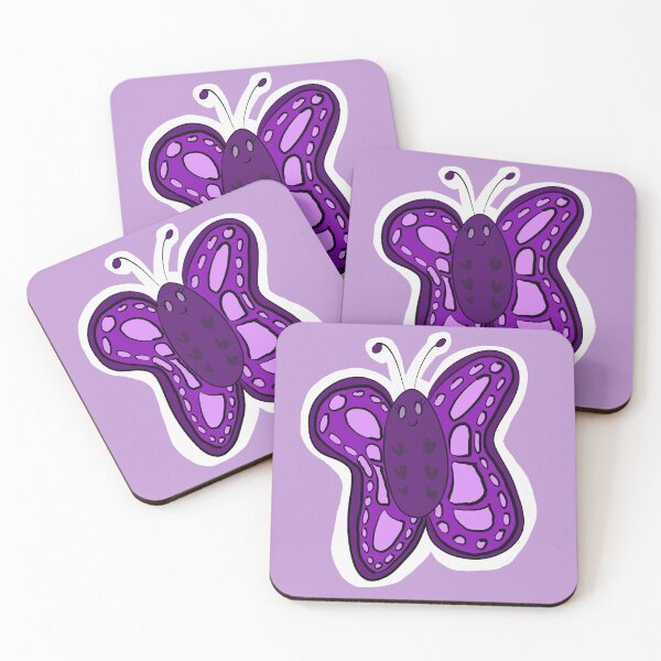Item preview, Small purple butterfly cartoon designed and sold by Charizarty.