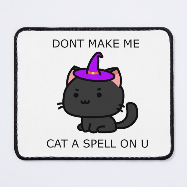 Item preview, Cute Halloween Witch Cat with Pun designed and sold by ZDesigns2000.