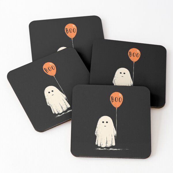 Item preview, Sad Ghost with Boo Balloon – Cute Halloween Design designed and sold by Mythic Legends Digital.