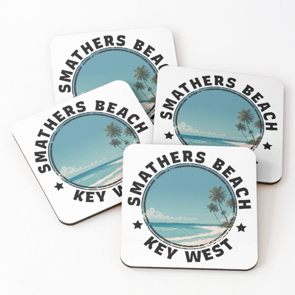 Item preview, Smathers Beach - Key West (with Black Lettering) designed and sold by VelvetRoom.