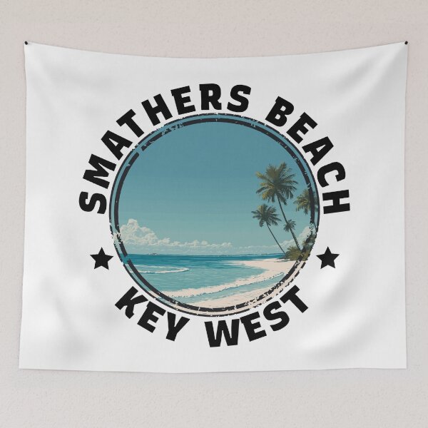 Item preview, Smathers Beach - Key West (with Black Lettering) designed and sold by VelvetRoom.