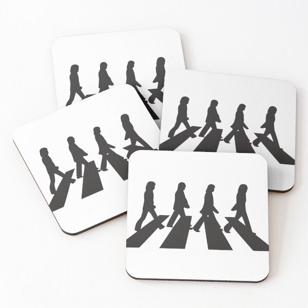 Item preview, Abbey Road Inspired Silhouette Art – Minimalist Music Lovers Design designed and sold by KawaiiOrbit.