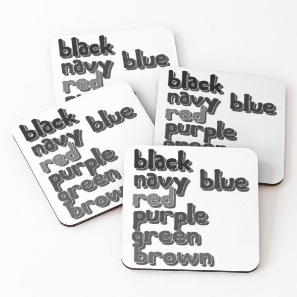 Item preview, List of colors, in black and white :D designed and sold by DianeBP.