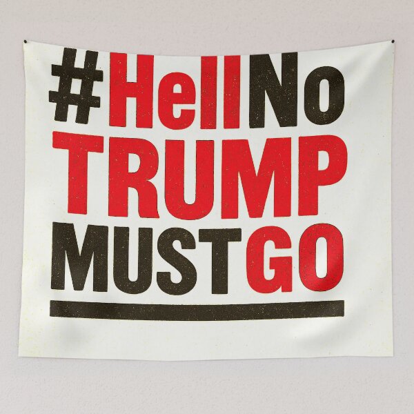 Item preview, #HellNoTrumpMustGo – Bold Resistance - HNTMG 22 designed and sold by WheelieGdArt.