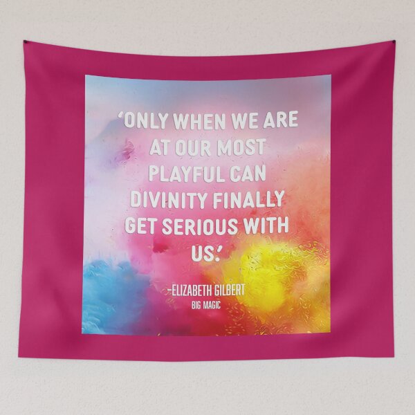 Item preview, Big Magic Book Playful Divinity Quote designed and sold by PopCultureArtShop.