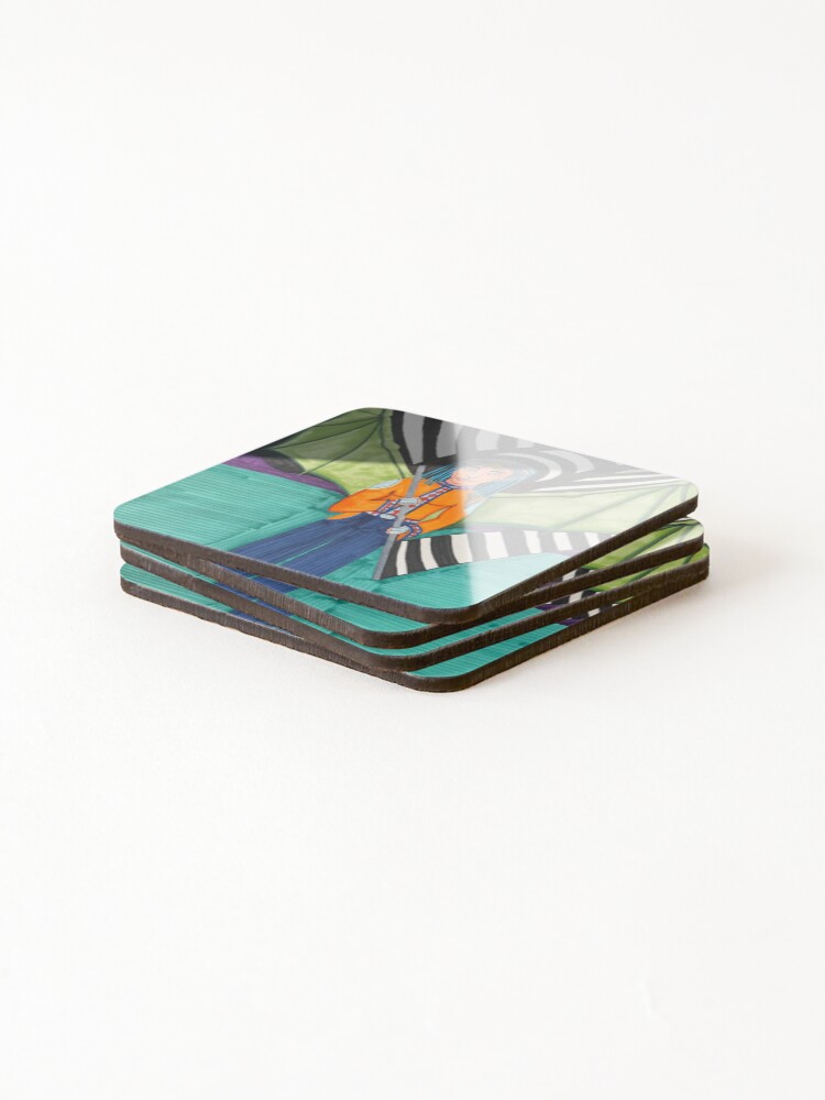 Thumbnail 4 of 5, Coasters (Set of 4), Time alien wrinkle  designed and sold by SlapYourSoul.