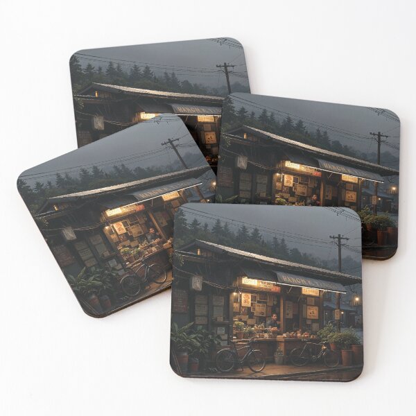 Item preview, Rainy Night at the Rustic Grocer designed and sold by glorychar.