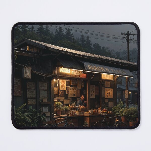 Item preview, Rainy Night at the Rustic Grocer designed and sold by glorychar.